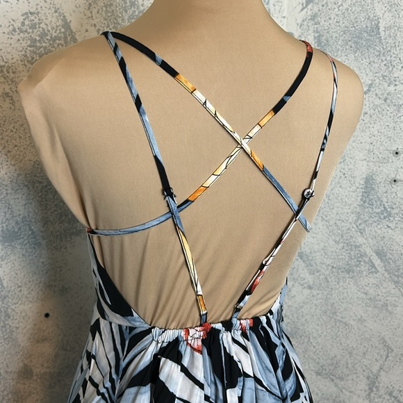 Forever 21 Tropical Bloom Flare Dress with Floral Print size S - Picture 8 of 8